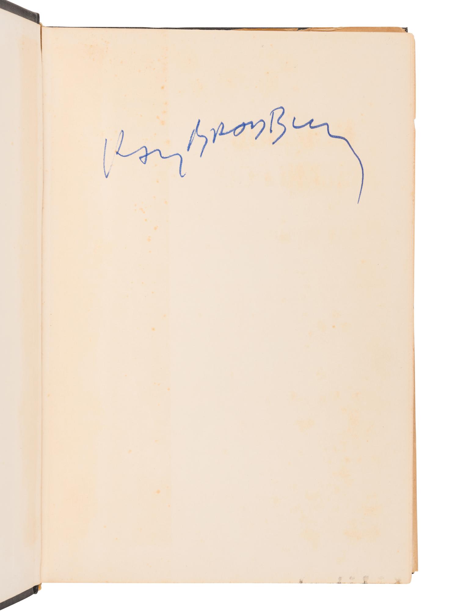 BRADBURY, Ray (1920-2012). A Medicine for Melancholy. Garden City, NY: Doubleday & Company, 1959.