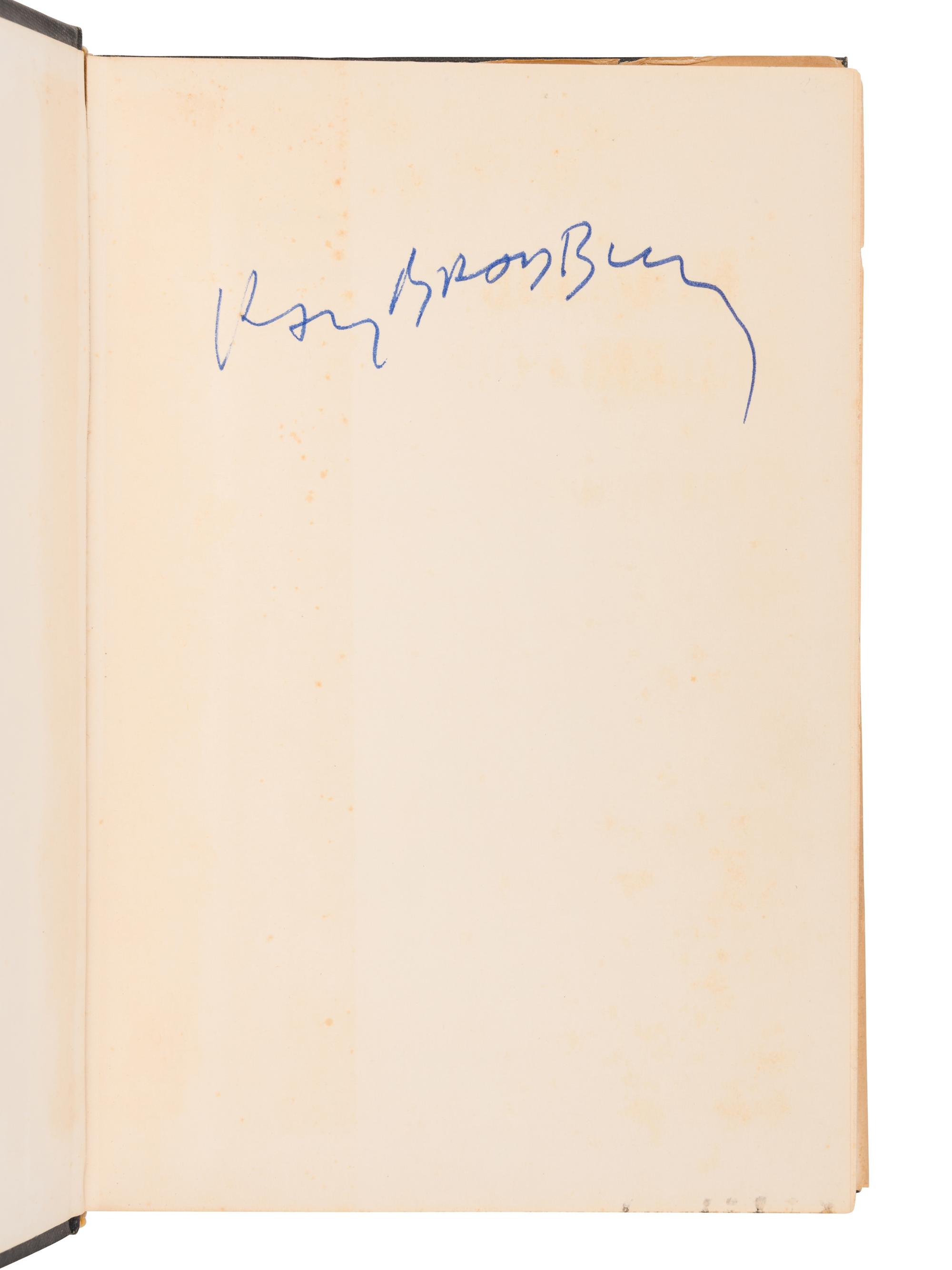 BRADBURY, Ray (1920-2012). A Medicine for Melancholy. Garden City, NY: Doubleday & Company, 1959.