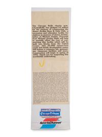 A 1994 Michael Jordan Statue Unveiling / Jersey Number Retriement Night Ticket,