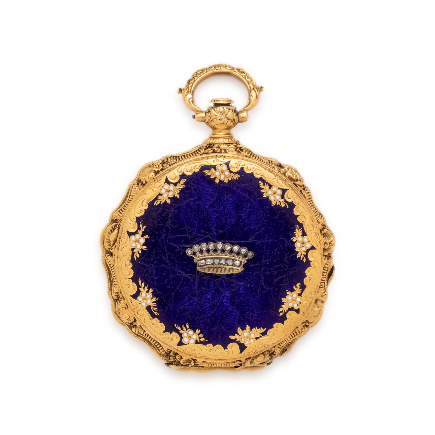 YELLOW GOLD OPEN FACE POCKET WATCH