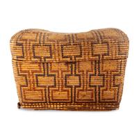 Thompson River Polychrome Imbricated Storage Basket