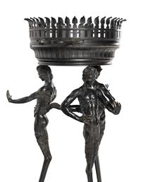 An Italian Patinated Bronze Brazier