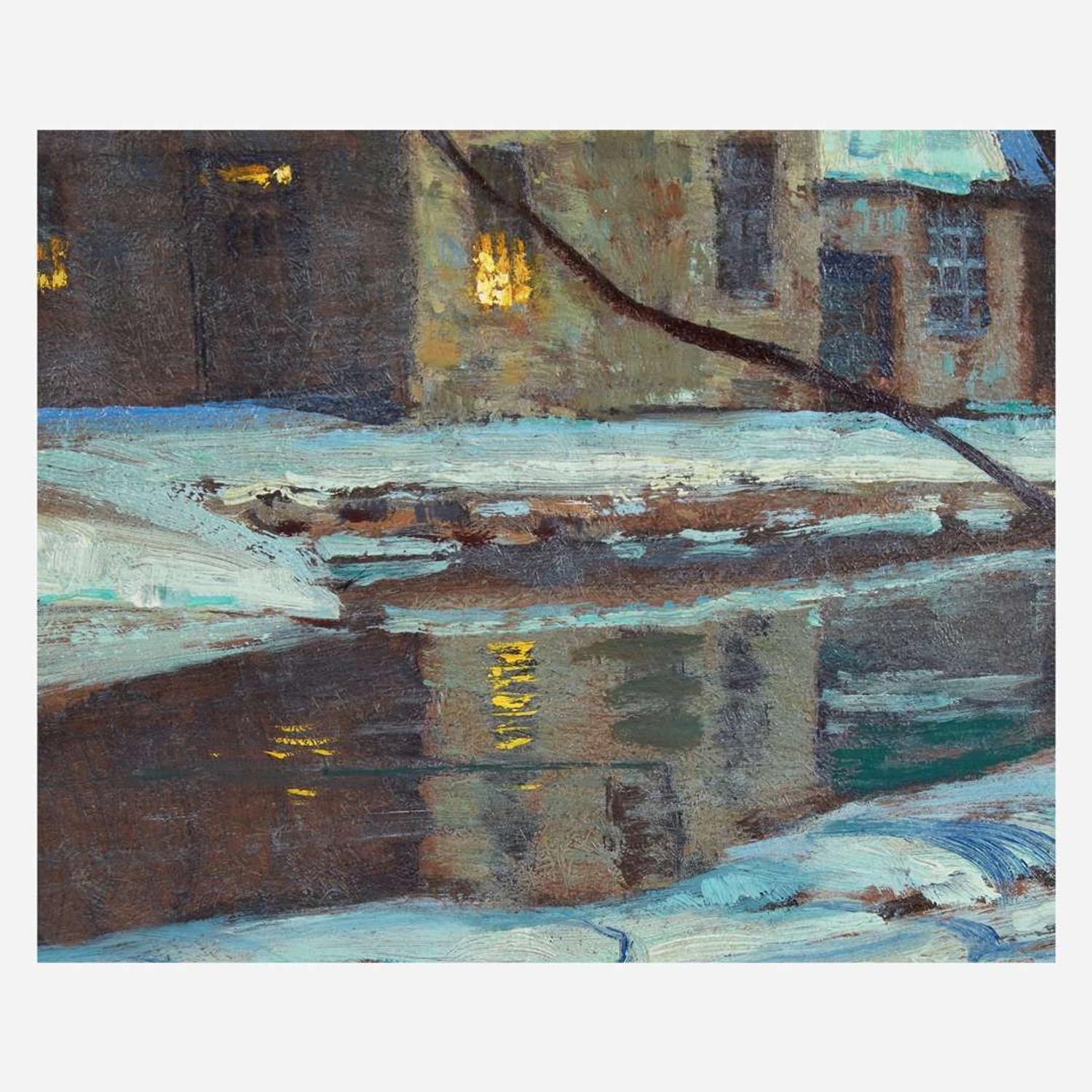 George William Sotter (American, 1879–1953) Bucks County Moonlight