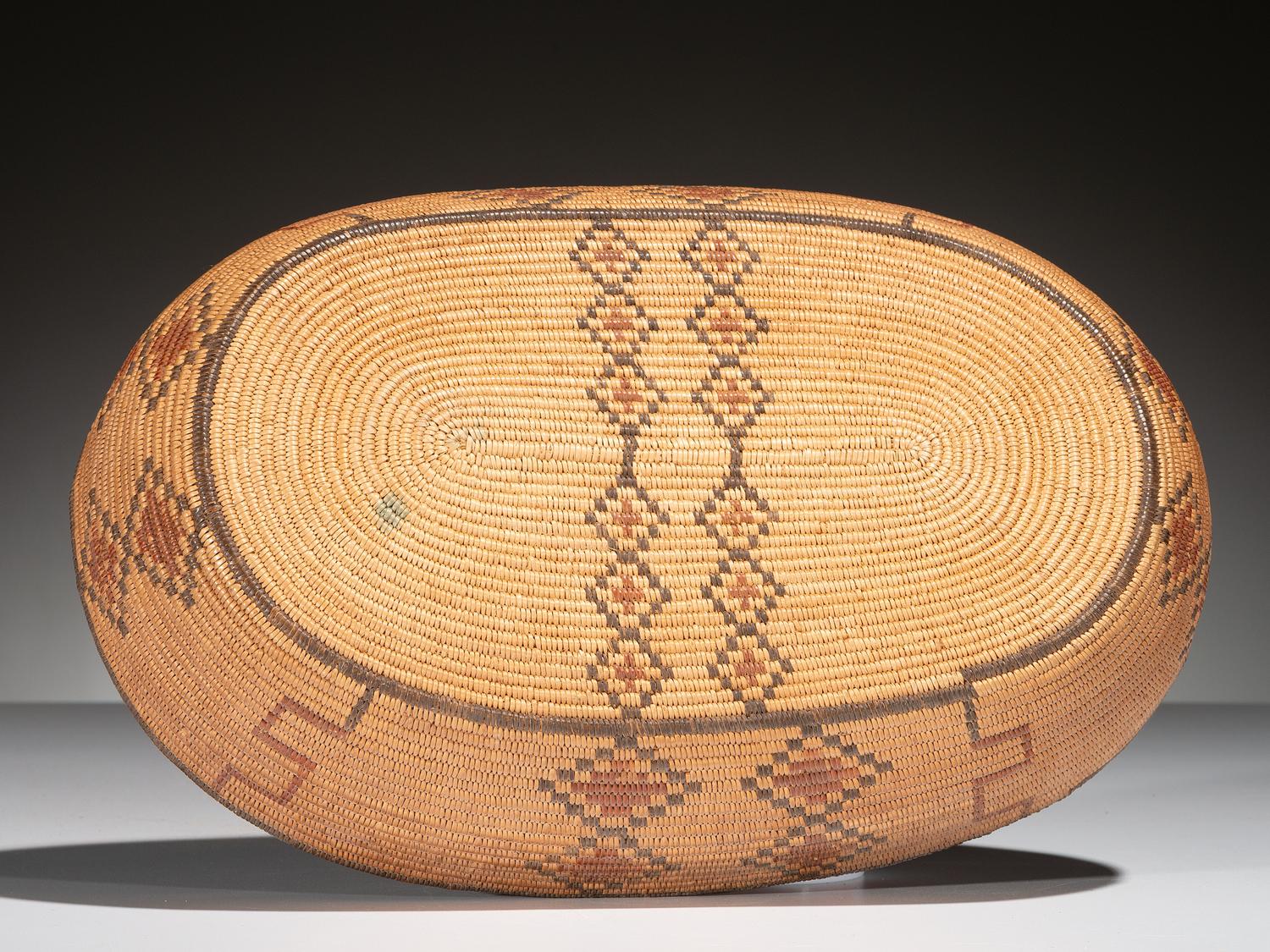 Washo / Maidu Polychrome Basket