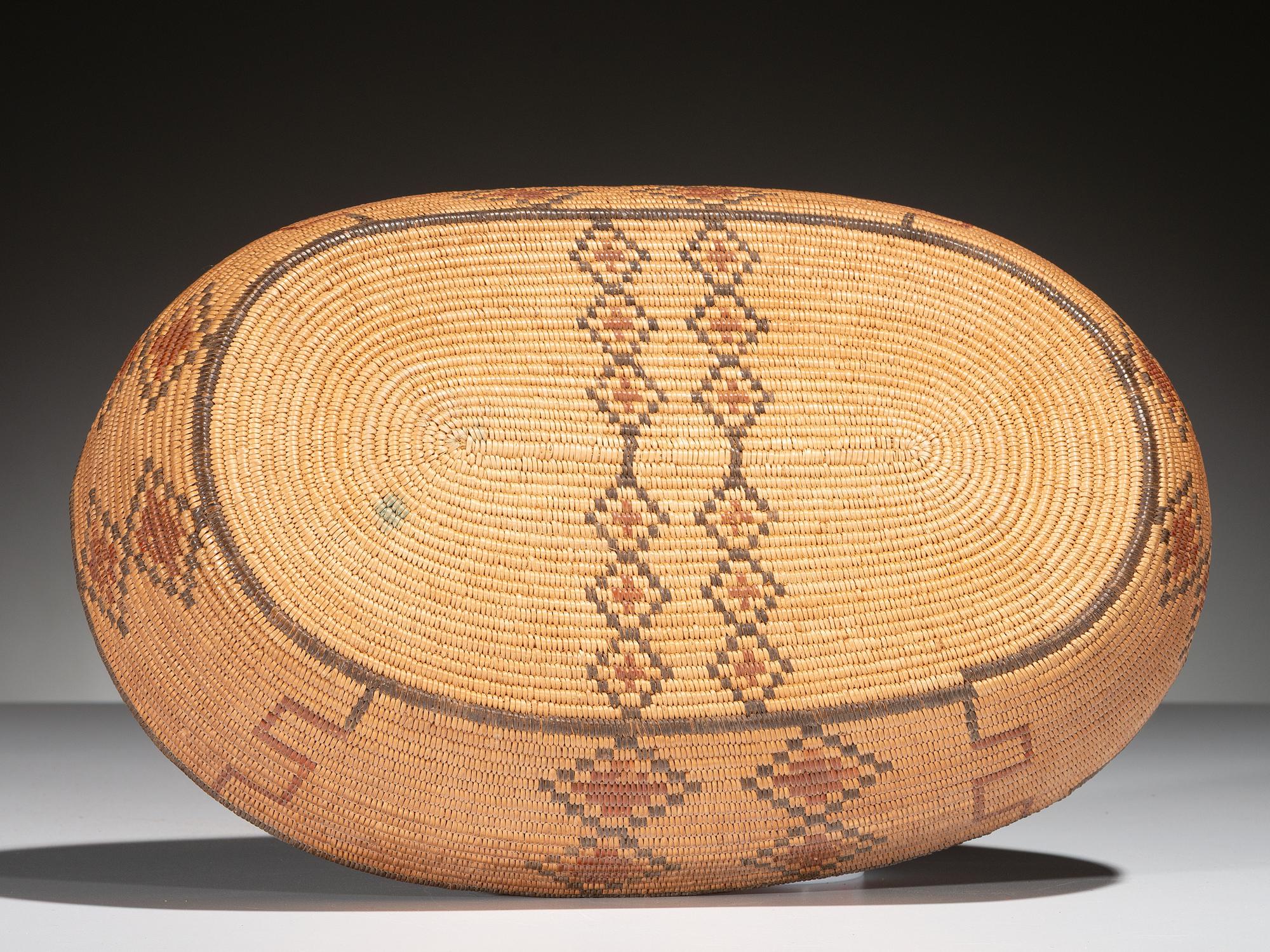 Washo / Maidu Polychrome Basket