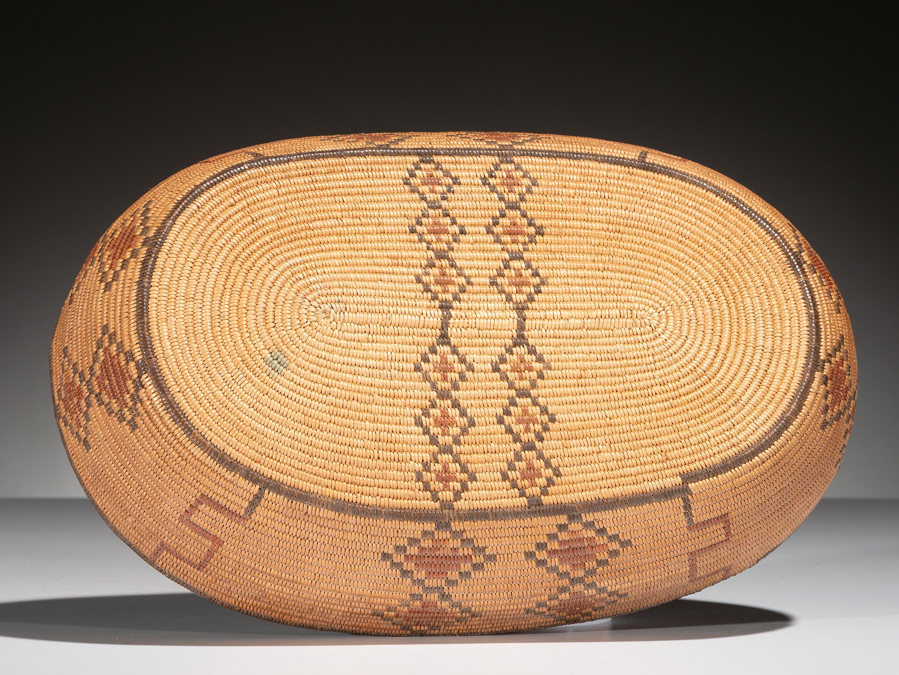 Washo / Maidu Polychrome Basket
