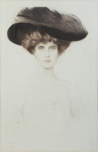 Elegant Lady in a Plumed Hat and La Duchesse de Marlborough, Consuelo Vanderbilt