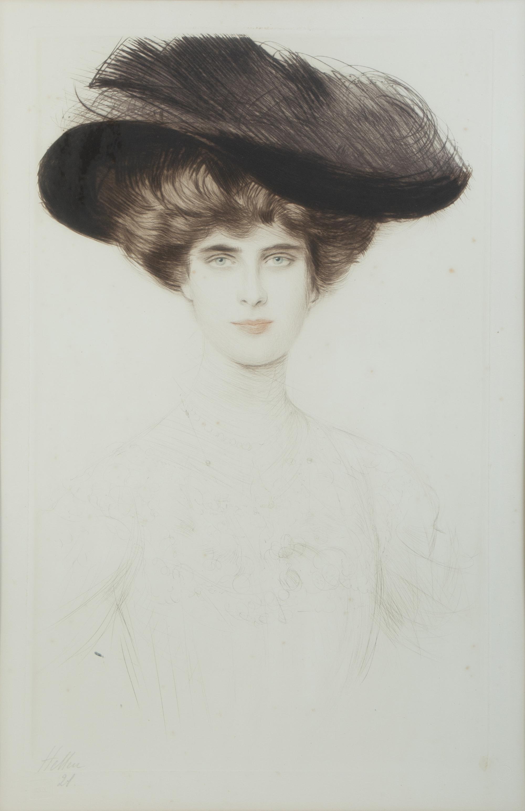 Elegant Lady in a Plumed Hat and La Duchesse de Marlborough, Consuelo Vanderbilt