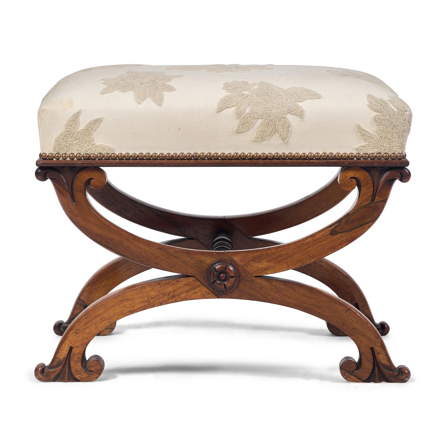 A Regency Mahogany Stool