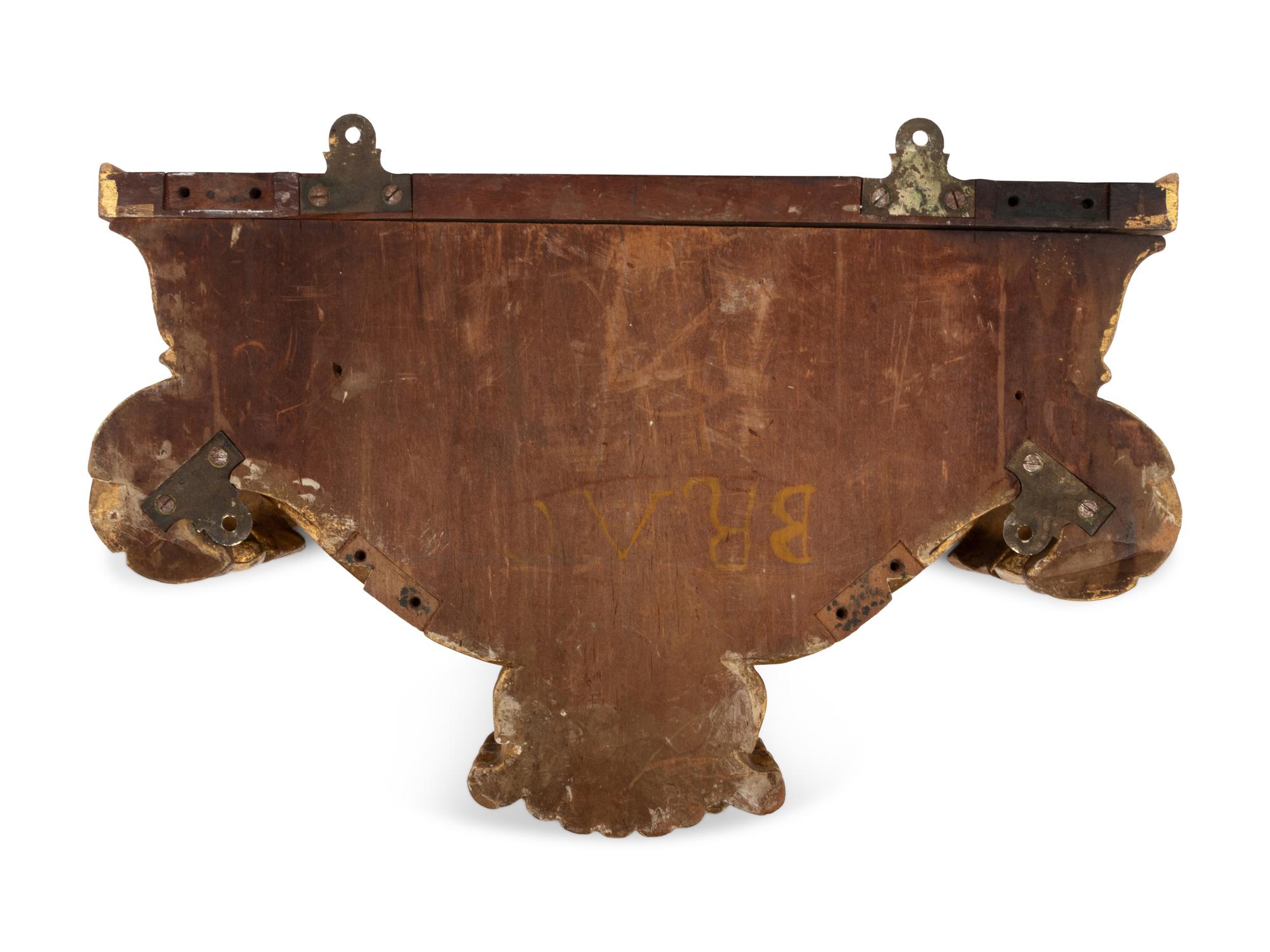 A Louis XV Style Carved Giltwood Wall Bracket