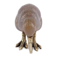 A Carved Agate, 14-Karat Gold and Cabochon Mounted Model of a Kiwi Bird