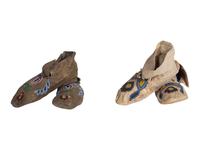 Apsáalooke Beaded Hide Moccasins