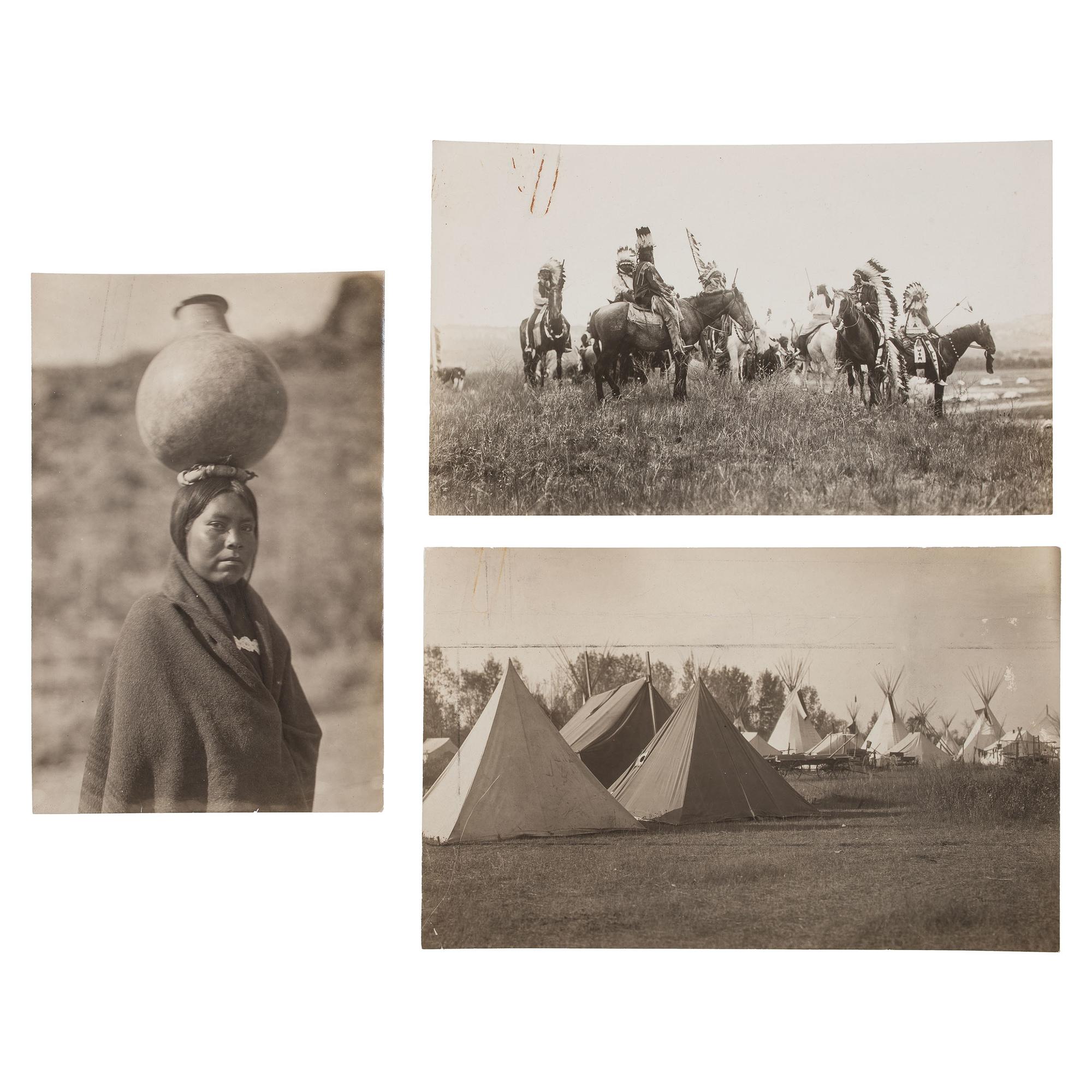 Edward Curtis, Ten Photographs from Original Manuscript Acquired Directly from the Curtis Estate