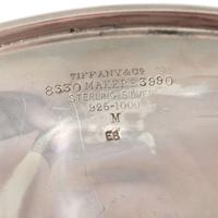 Sterling Silver Tiffany & Co. Bowl, Enhanced by Artist with Inlaid Chrysocolla Cabochons