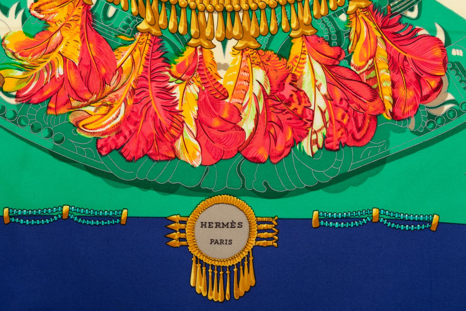 Three Hermès 90cm Silk Scarves