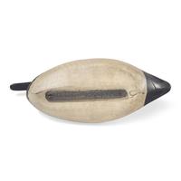 A Carved and Painted Wood Combed Canvasback Duck Decoy