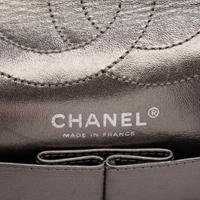 Chanel, Medium 2.55 Reissue Flap Bag in Metallic Silver Leather