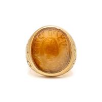 YELLOW GOLD AND CARNELIAN INTAGLIO RING