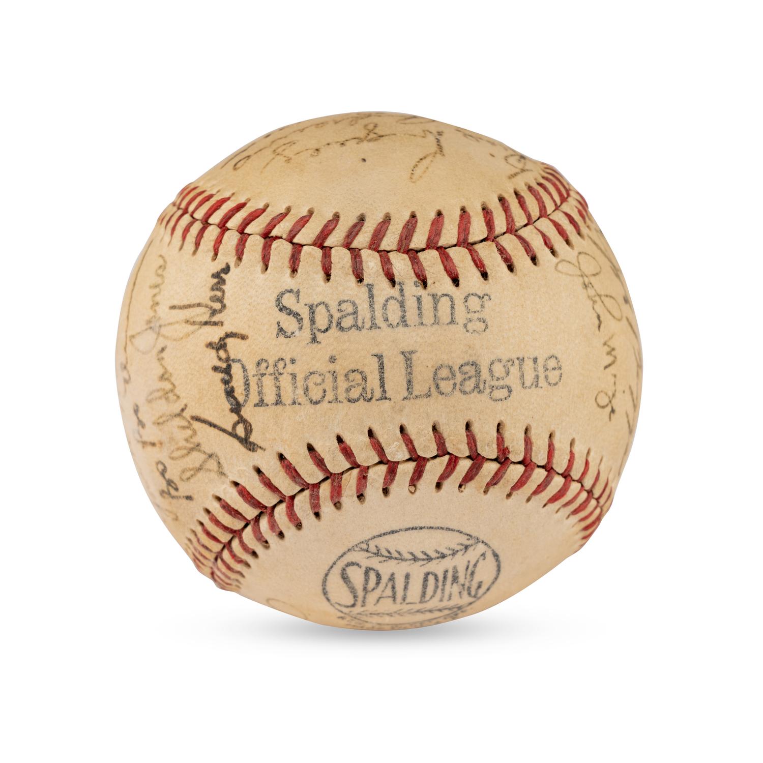 A 1948 New York Giants Team Signed Autograph Baseball