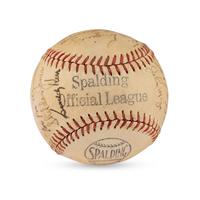 A 1948 New York Giants Team Signed Autograph Baseball