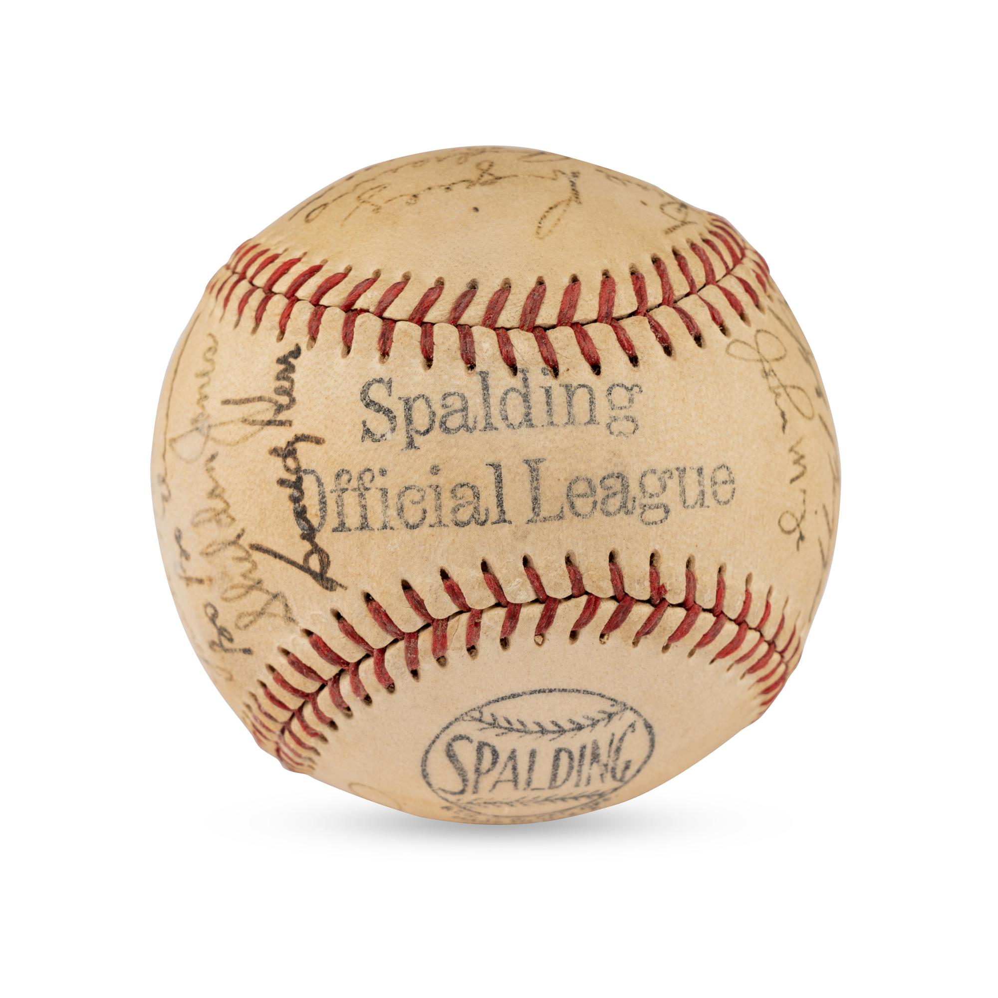 A 1948 New York Giants Team Signed Autograph Baseball