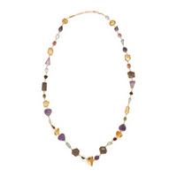 Multigem and Yellow Gold Necklace