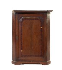 A George III Oak Hanging Corner Cabinet