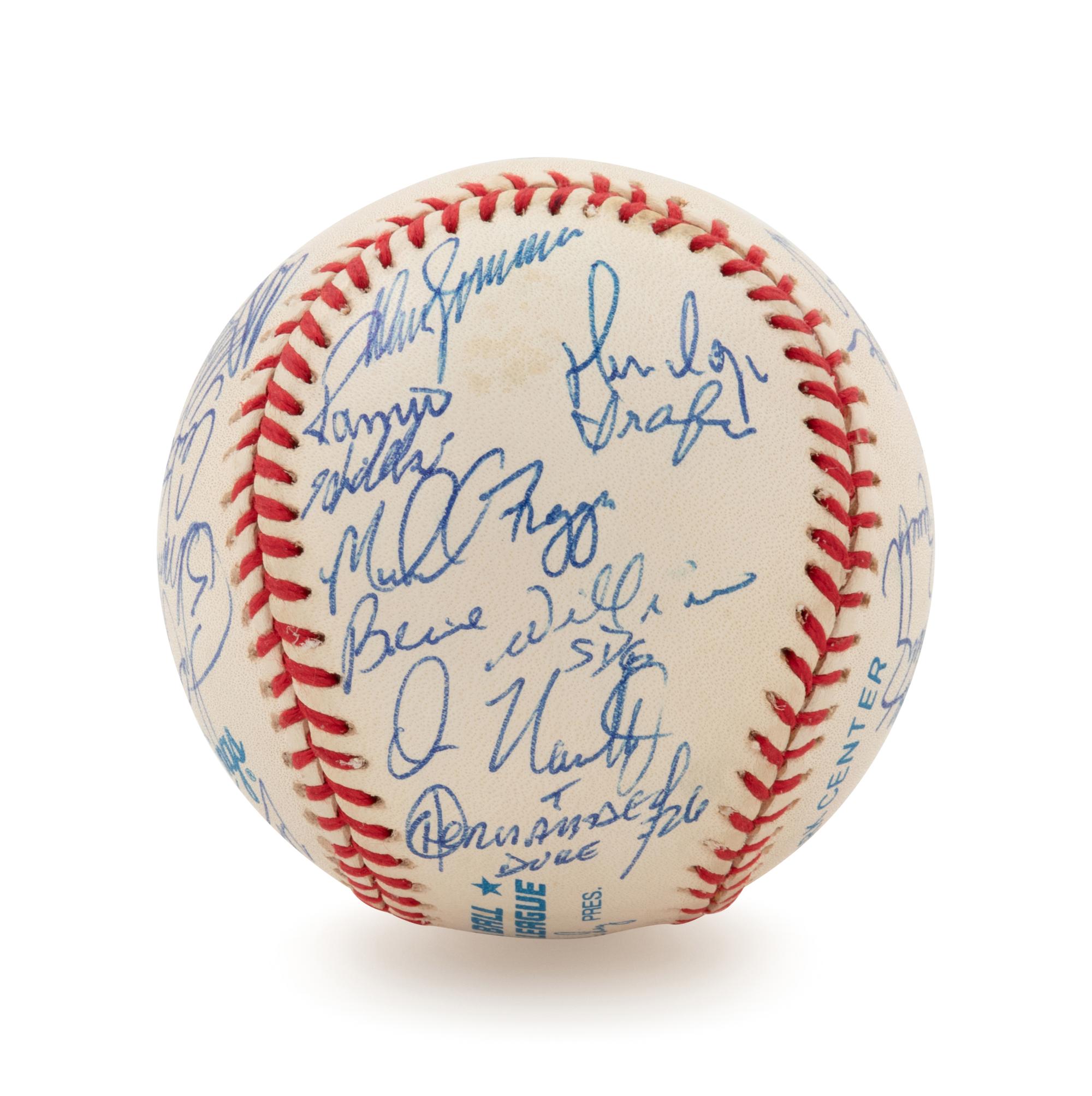 A 1998 New York Yankees World Series Champions Team Signed Baseball Including Derek Jeter and Mariano Rivera