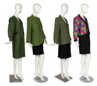 Four YSL Items: Three Jackets & One Dress, 1990s
