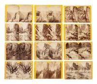 [WESTERN AMERICANA]. HILLERS, John K. (1843-1925), photographer. A group of 104 Powell Expedition stereoviews, highlighted by a view of the photographer's camera.