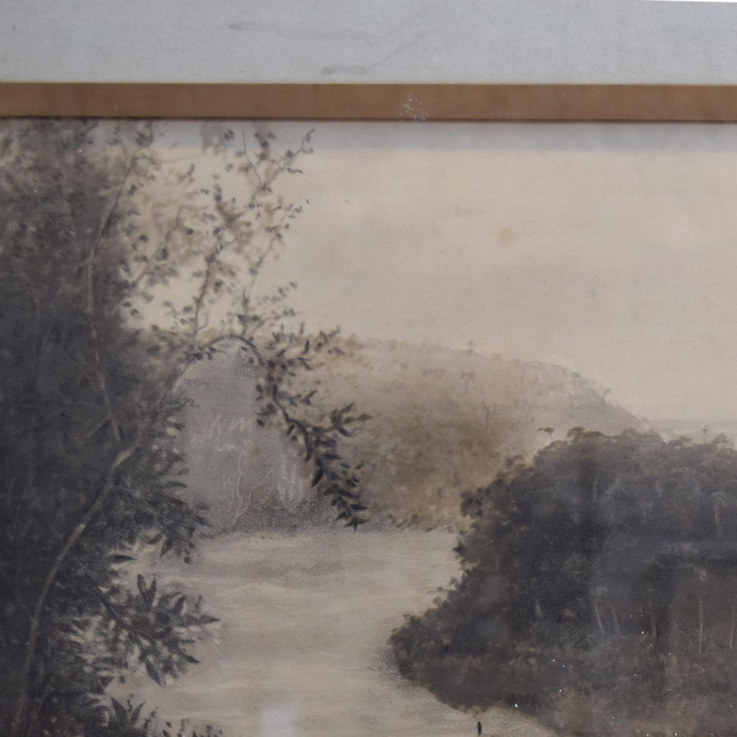 A Panoramic Photograph of Iguazu Falls, Enrique Carlos Moody 63" W x 1.5" D x 25" H — Argentina, Circa 1900