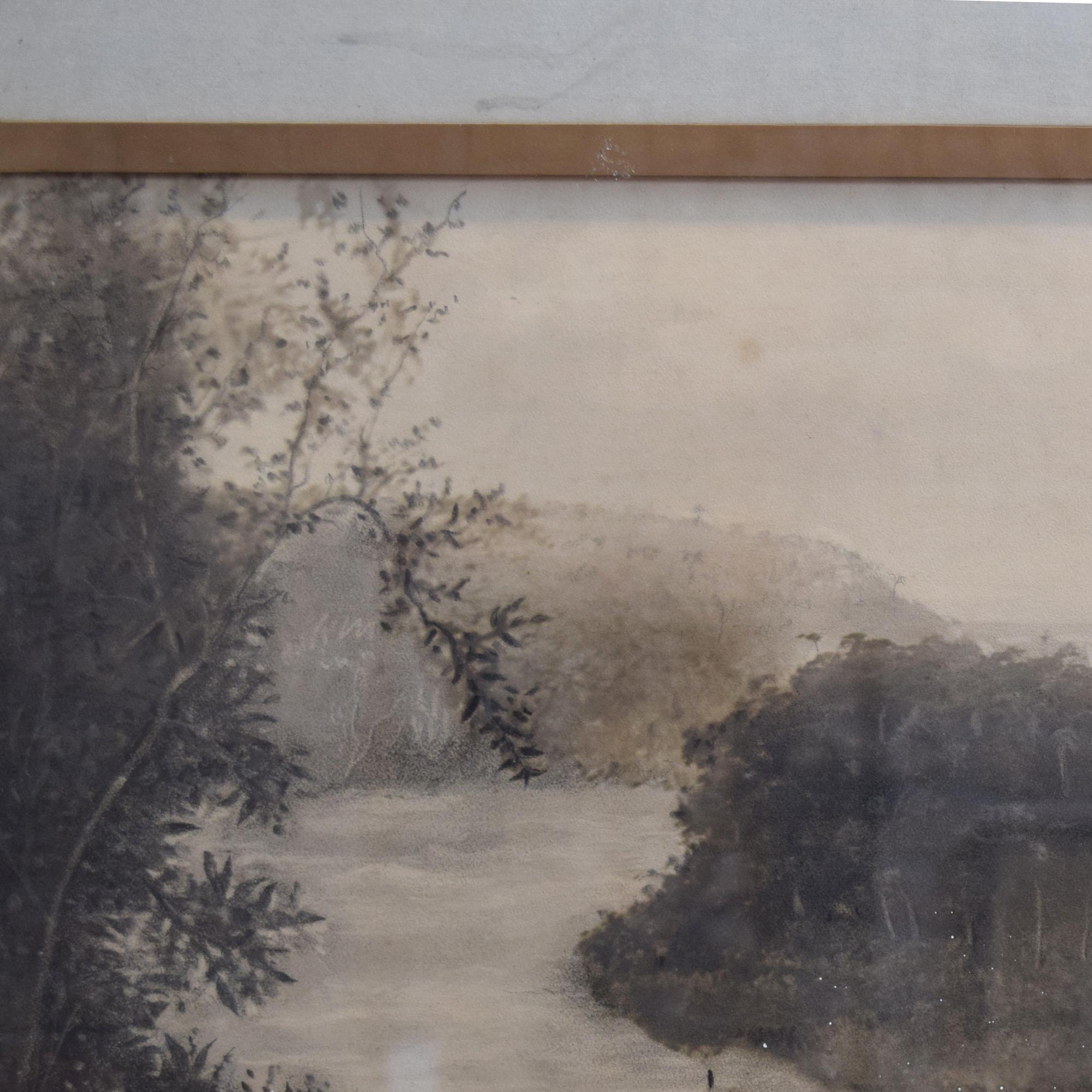 A Panoramic Photograph of Iguazu Falls, Enrique Carlos Moody 63" W x 1.5" D x 25" H — Argentina, Circa 1900