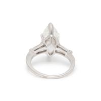 DIAMOND AND PLATINUM RING