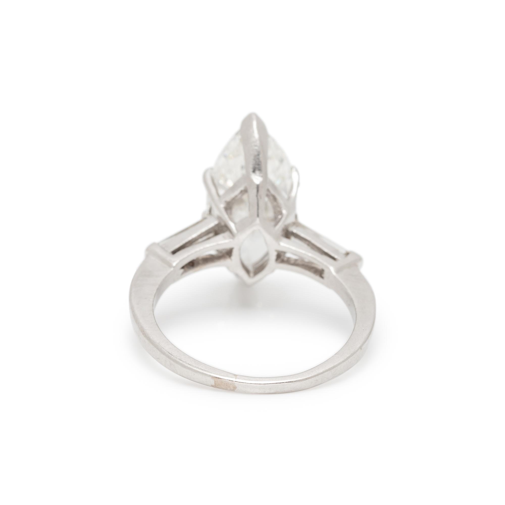 DIAMOND AND PLATINUM RING