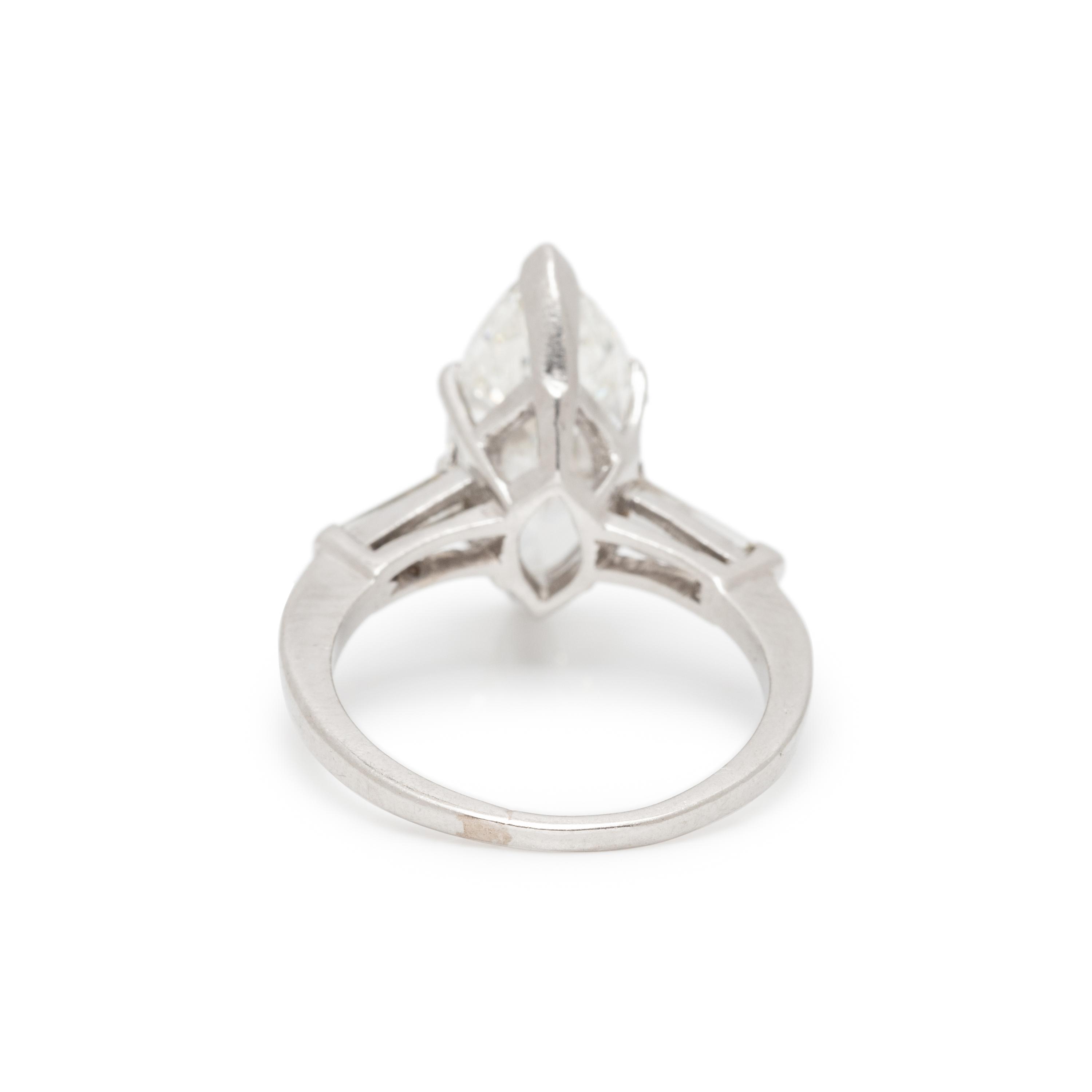 DIAMOND AND PLATINUM RING