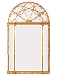 A Neoclassical Style Giltwood Mirror