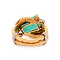 COLLECTION OF GREEN TOURMALINE AND DIAMOND JEWELRY