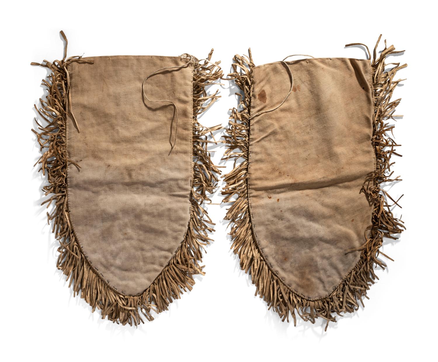 Sioux Beaded Hide Parade Saddle Bags, with American Flags