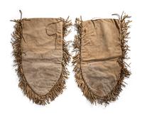 Sioux Beaded Hide Parade Saddle Bags, with American Flags