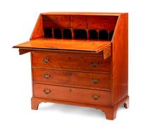 A Chippendale Mahogany Slant-Front Desk