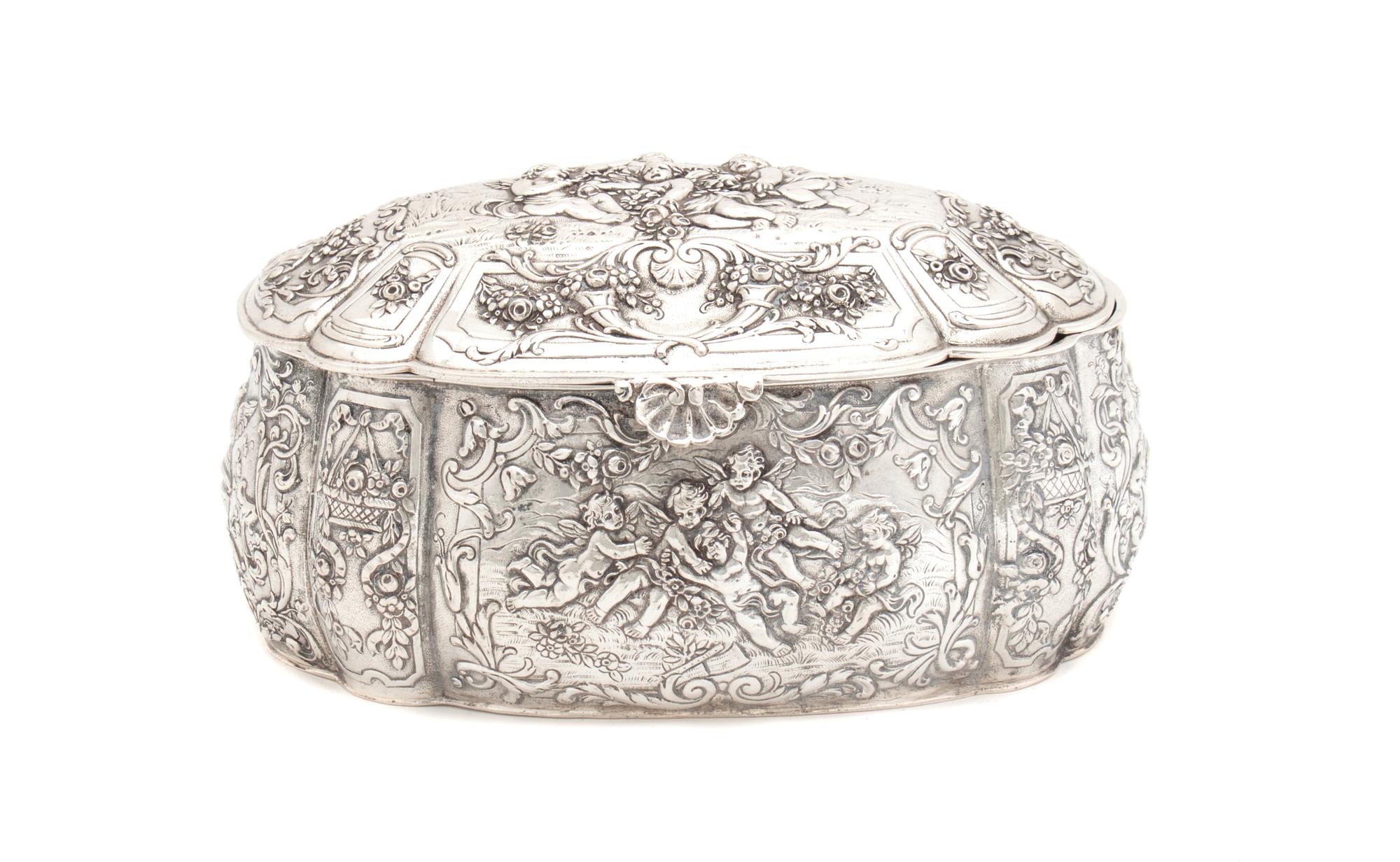 A German Silver Box Width 7 1/2 inches. — 20TH CENTURY