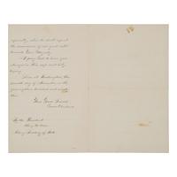 Cleveland, Grover (1837-1908). A pair of documents related to Morocco, comprising:
