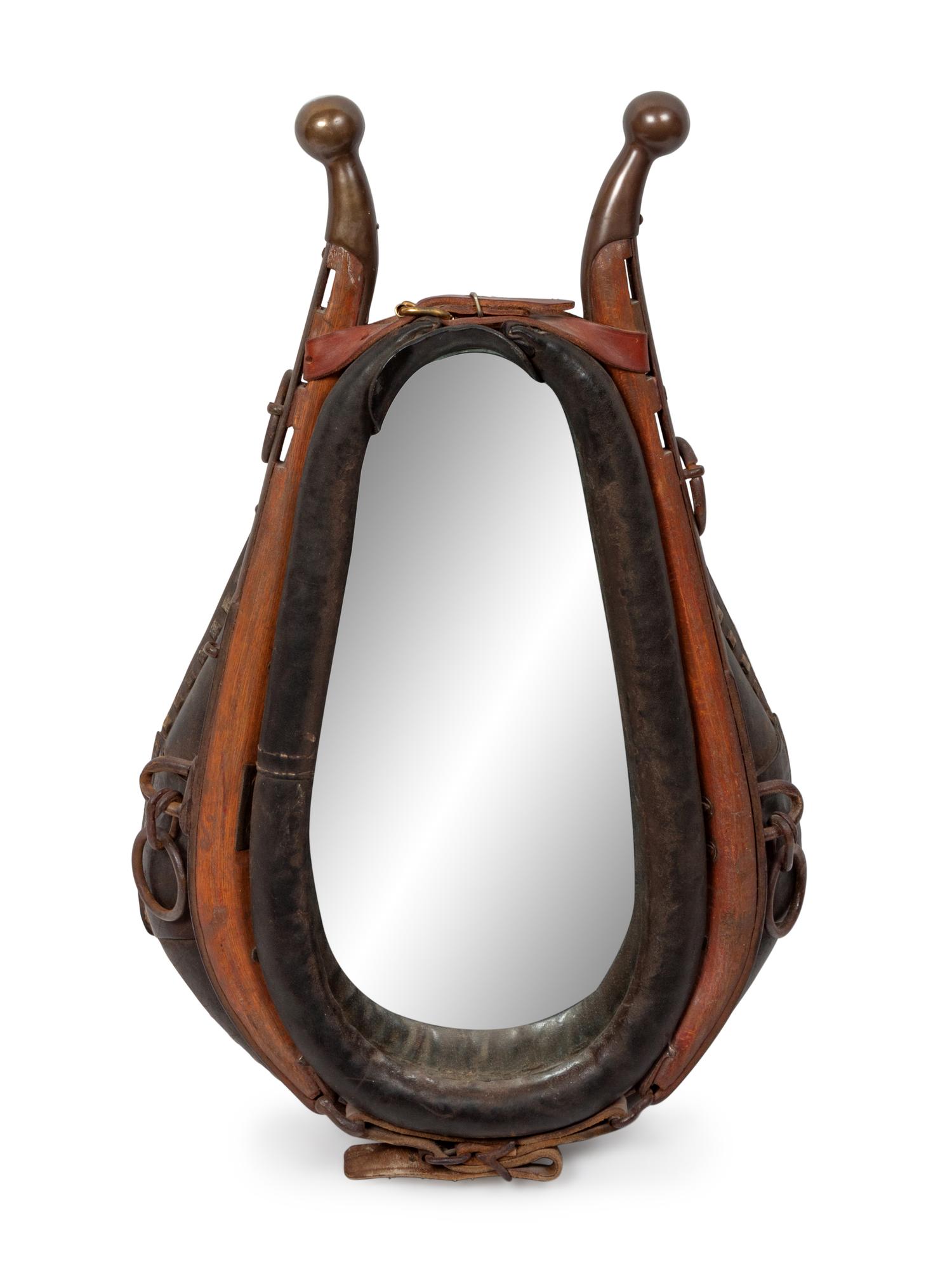 Western Style Saddle Mirror