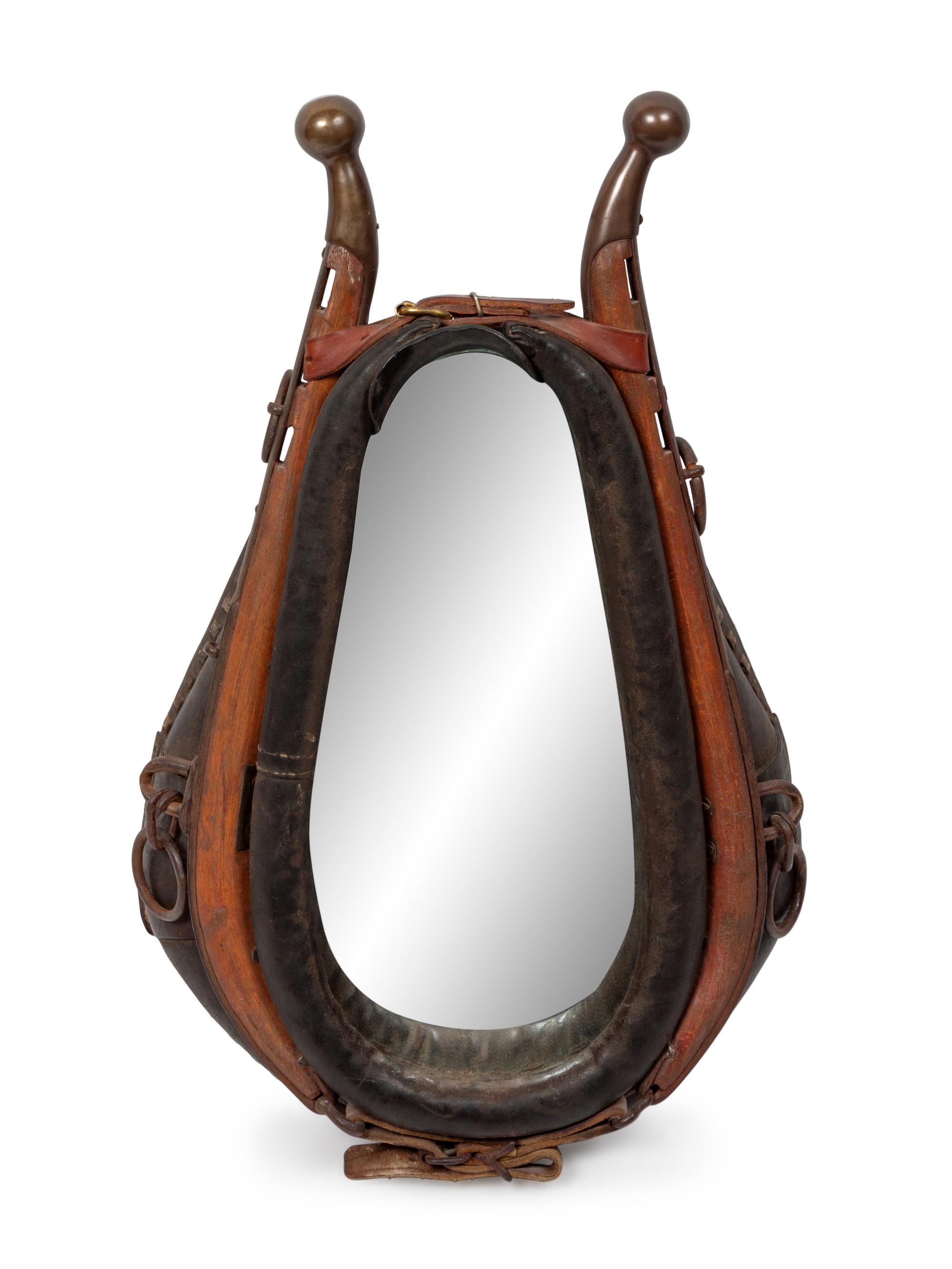 Western Style Saddle Mirror