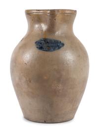 A Rare Solomon Purdy Stoneware Pitcher