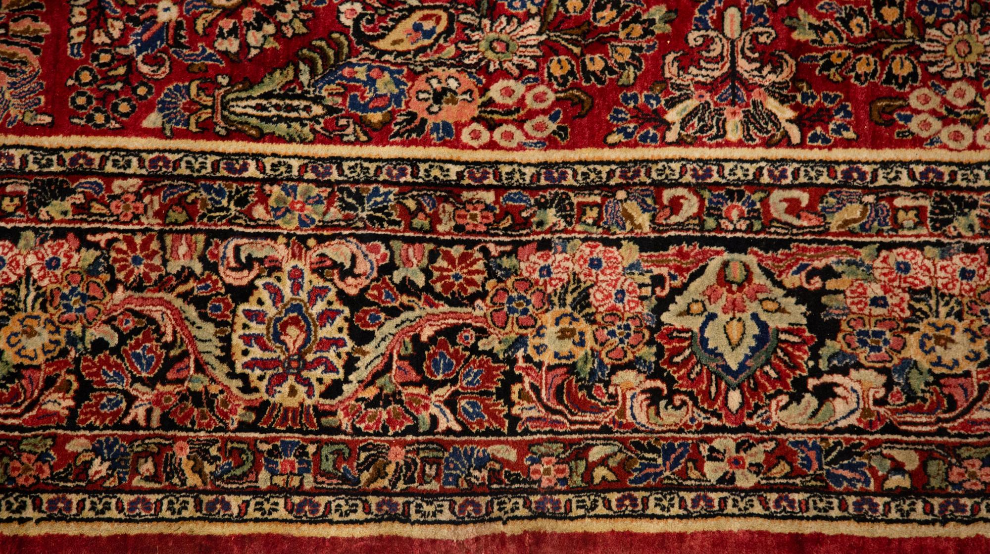 A Large Sarouk Wool Carpet