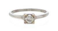 A Platinum and Diamond Ring, 2.20 dwts.