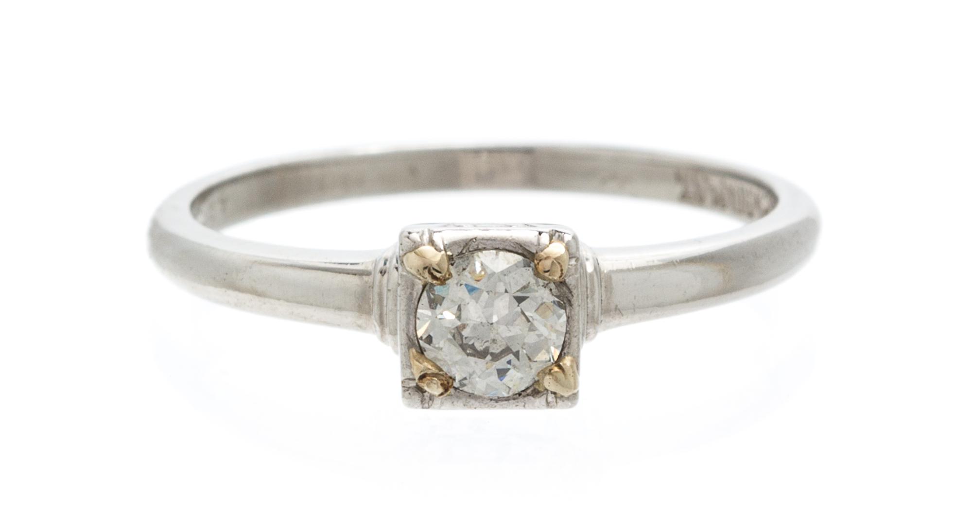 A Platinum and Diamond Ring, 2.20 dwts.