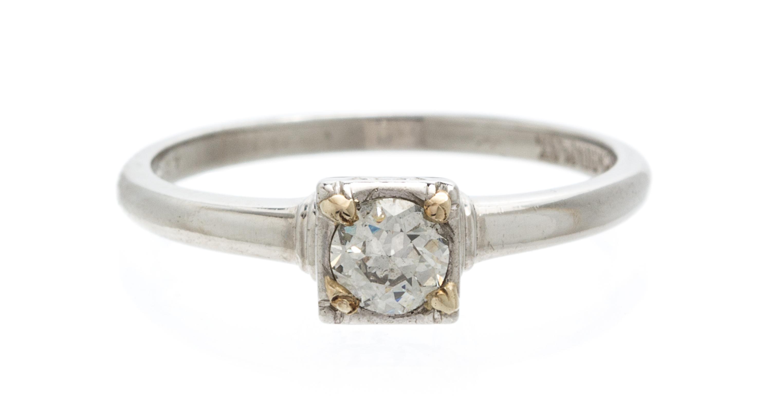 A Platinum and Diamond Ring, 2.20 dwts.