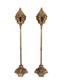 A Pair of Venetian Style Gondola Lanterns — 20TH CENTURY
